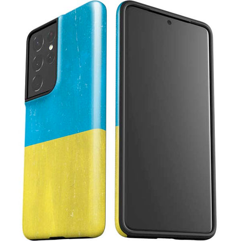 Ukraine Flag Distressed Galaxy S21 Ultra 5G Pro Case